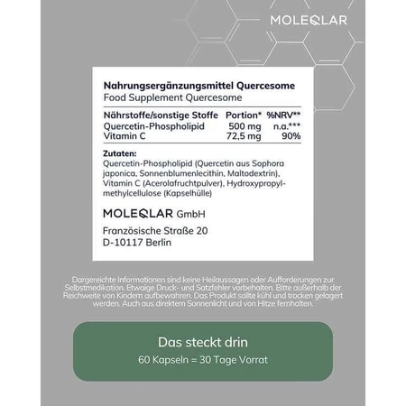 Moleqlar Quercesome Quercetin-C-Complex, 60 cápsulas