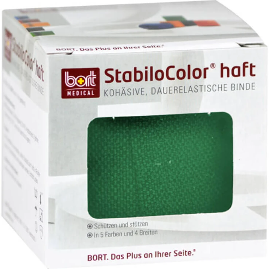 Bandă adezivă Bort Stabilocolor, 10 cm, verde, 1 buc.