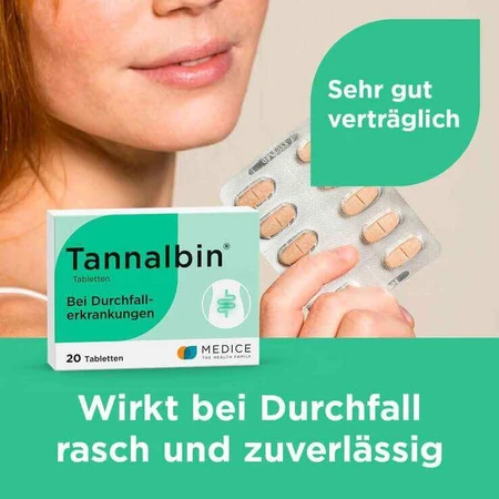 Tannalbin® Tabletten bei Durchfallerkrankungen, 50 St Tabletten