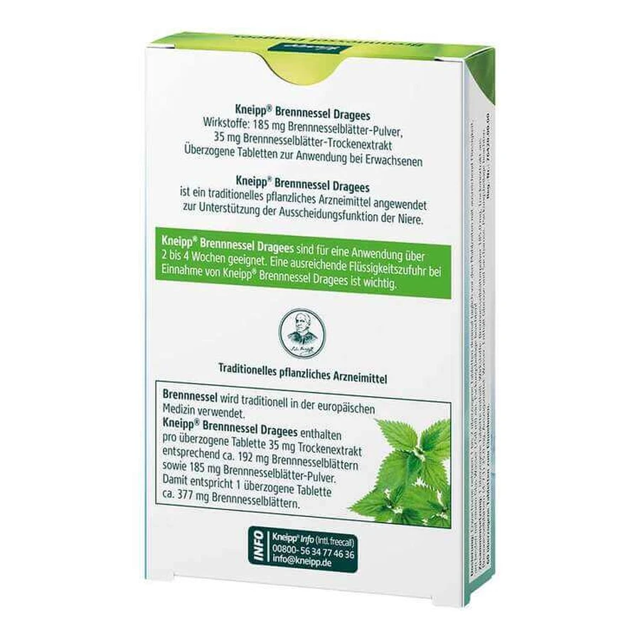 Comprimidos recubiertos de ortiga de Kneipp, 60 unidades