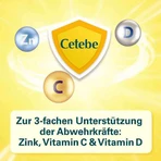 Cetebe Immune Support Plus Vitamine C + Vitamine D3 + Zink-capsules, 2 x 120 capsules