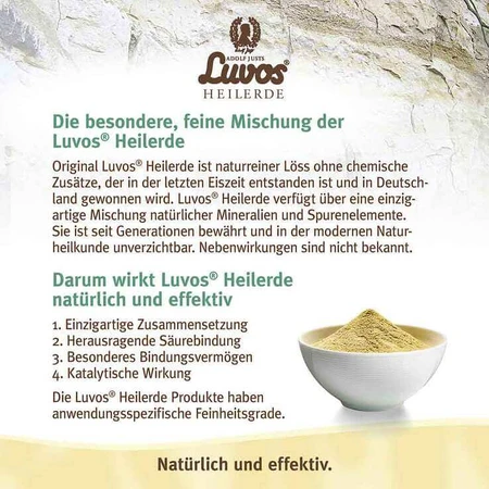 Luvos® Ultrafijne geneeskrachtige klei, 2 x 750 g poeder