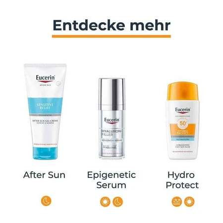 Eucerin Sun Fluid Hydro Protect Viso Leggero SPF 50+, 2x50 ml Crema