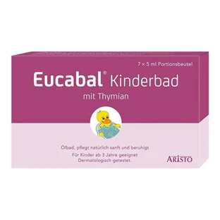 Baño infantil Eucabal con tomillo, 7 x 5 ml de baño