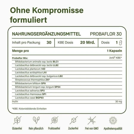 Nupure probaflor Mikrobiotika magensaftresistent Kapseln, 2x90 St Kapseln magensaftresistent