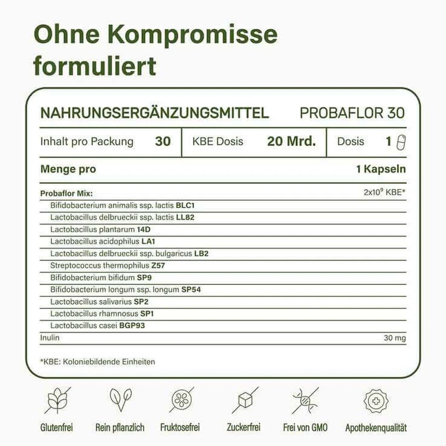 Nupure probaflor Mikrobiotika magensaftresistent Kapseln, 2x90 St Kapseln magensaftresistent