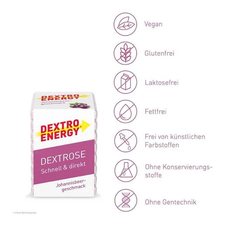 Dextro Energen Johannisbeere Würfel, 1 St Würfel