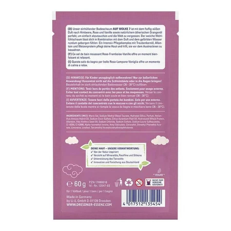 DE "On Cloud 9" badschuim, 60 g bad