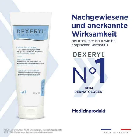 Dexeryl huidverzorgingscrème, 2 tubes van 500 g