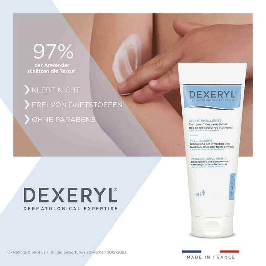 Dexeryl huidverzorgingscrème, 2 tubes van 500 g