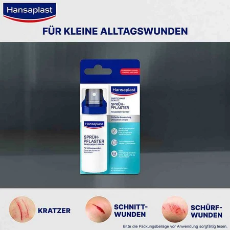 Hansaplast Second Skin beschermend sprayverband, 2 x 40 ml spuitflesjes