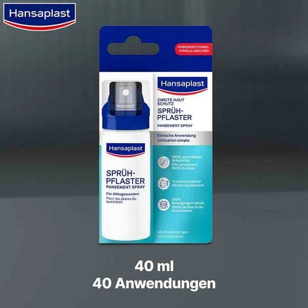 Hansaplast Second Skin beschermend sprayverband, 2 x 40 ml spuitflesjes
