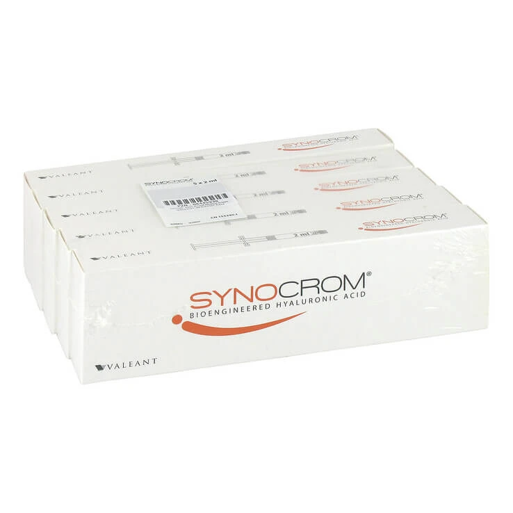 Synocrom voorgevulde spuit, steriel, 5 voorgevulde spuiten van 2 ml