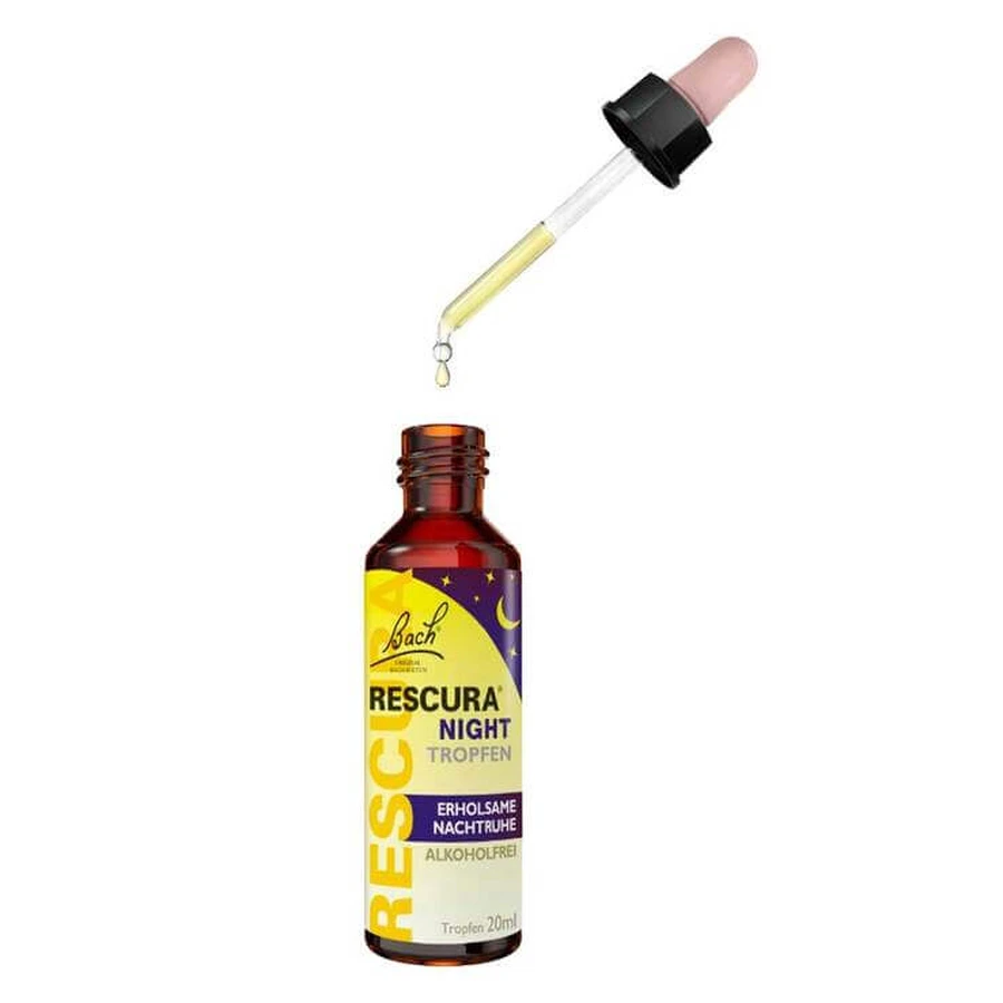 Bachblüten Rescura Night Tropfen alkoholfrei, 20 ml Tropfen