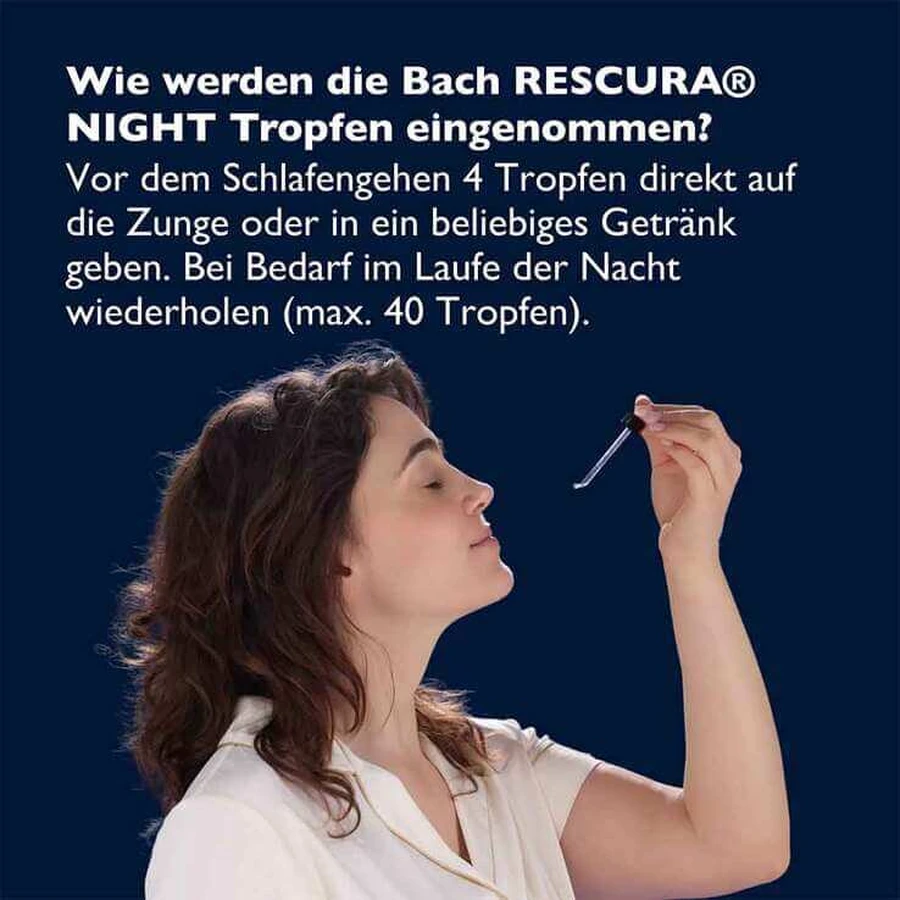 Bachblüten Rescura Night Tropfen alkoholfrei, 20 ml Tropfen