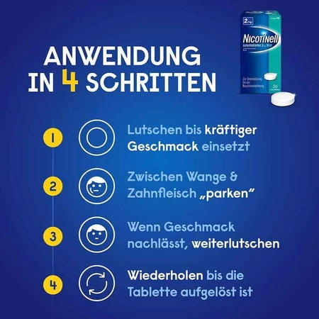 NICOTINELL Lutschtabletten 2 mg Mint, 36 St Lutschtabletten