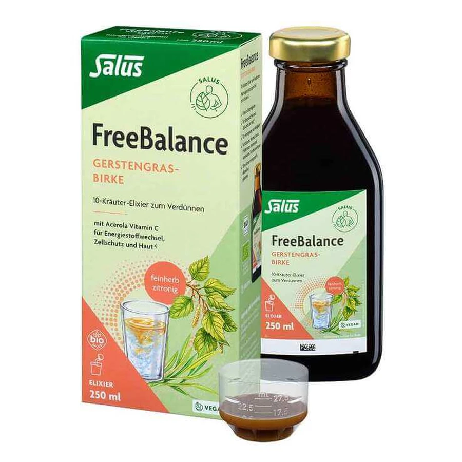 Freebalance Biologisch Gerstgras-Berkenelixer, 250 ml elixer