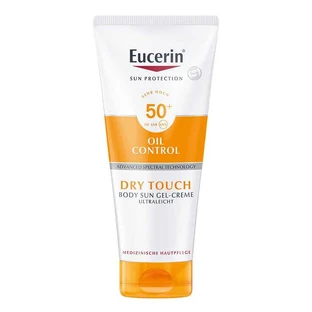 Eucerin Sun Gel-Crema Corporal Control de Grasa SPF 50+, 2 x 200 ml de crema