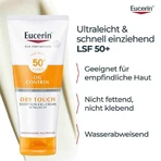 Eucerin Sun Gel-Crema Corporal Control de Grasa SPF 50+, 2 x 200 ml de crema