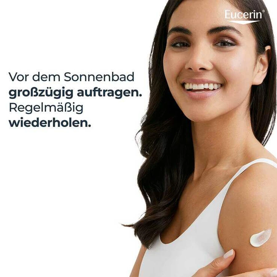 Eucerin Sun Gel-Crema Corporal Control de Grasa SPF 50+, 2 x 200 ml de crema