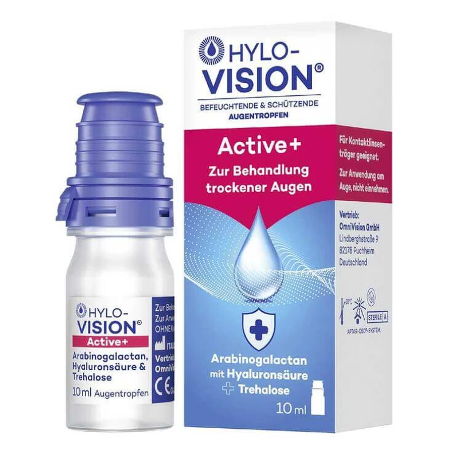 Gotas oftálmicas Hylo-Vision Active +, 10 ml
