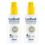 Spray solaire Ladival pour peaux sèches SPF 50+, lot de 2 flacons de 150 ml