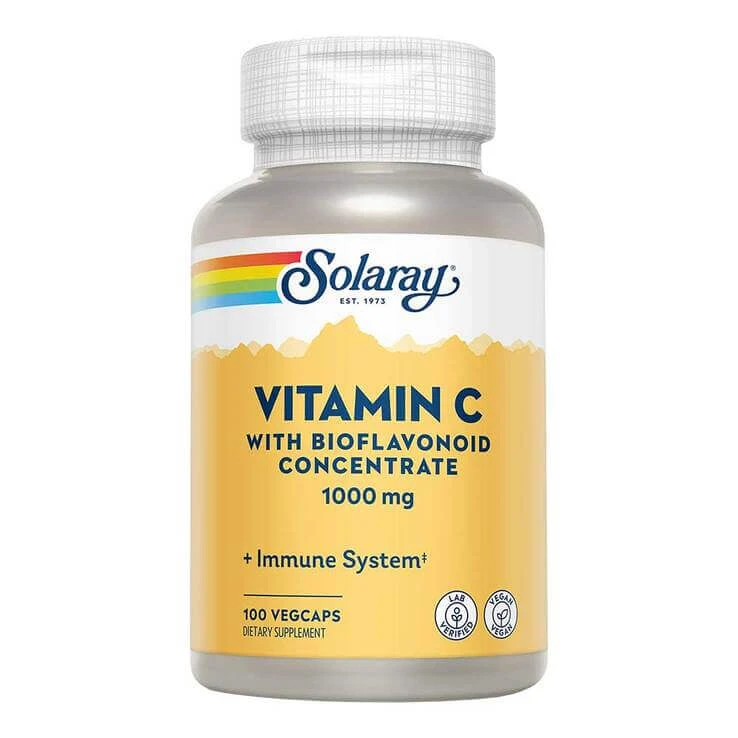 Vitamine C 1000 mg + rozenbottel + acerola & bioflavonen. Capsules, 100 capsules