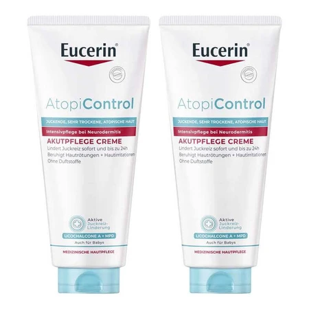 Eucerin Atopicontrol Acute Cream, 2 x 100 ml kremu: ceny i cechy