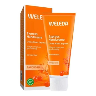 Crema de manos Weleda de espino amarillo Express, 2 x 50 ml