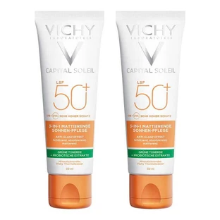 Vichy Capital Soleil Matte – krem przeciwsłoneczny SPF 50+, 2 x 50 ml