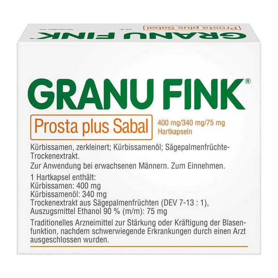 GRANU FINK® Prosta plus Sabal Hartkapseln, 60 St Kapseln