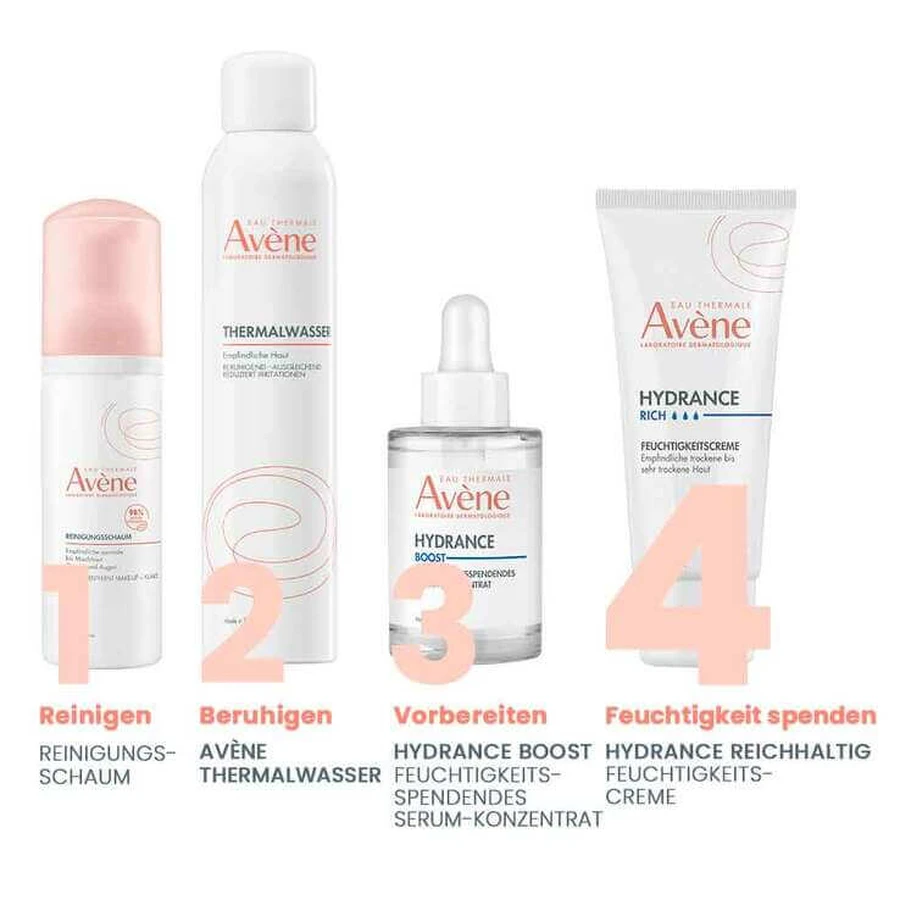 Avene Hydrance Rich Moisturizing Cream, 2x40 ml cream