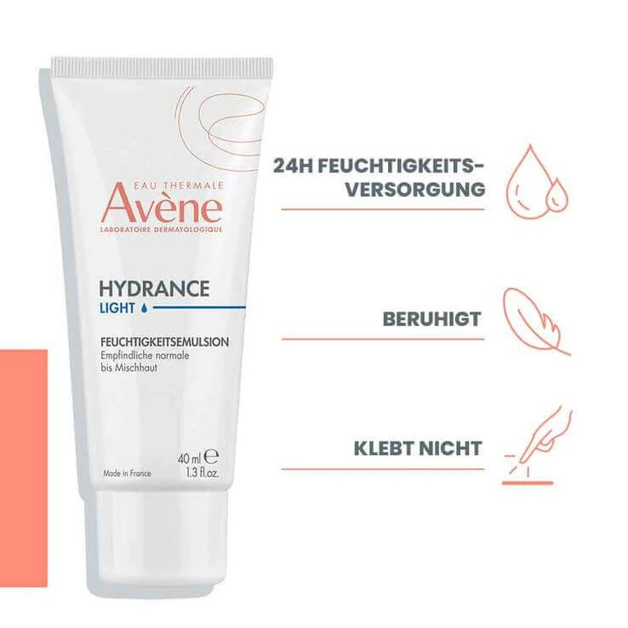 Avene Hydrance Light – lekka emulsja nawilżająca, 2 x 40 ml: ceny i cechy