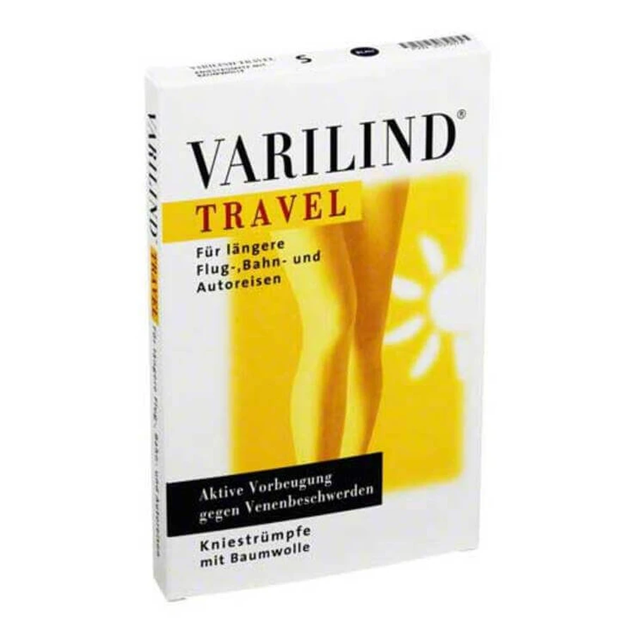 Varilind Travel kniekousen BW S, 2 paar, zolang de voorraad strekt
