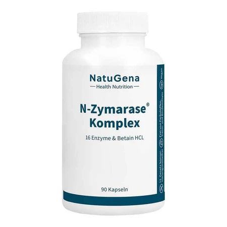 N-Zymarase Komplex Enzyme + Betain HCL Kapseln, 90 St Kapseln