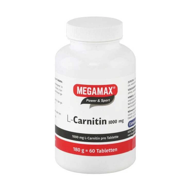 L-carnitine 1000 mg Megamax-tabletten, 60 tabletten