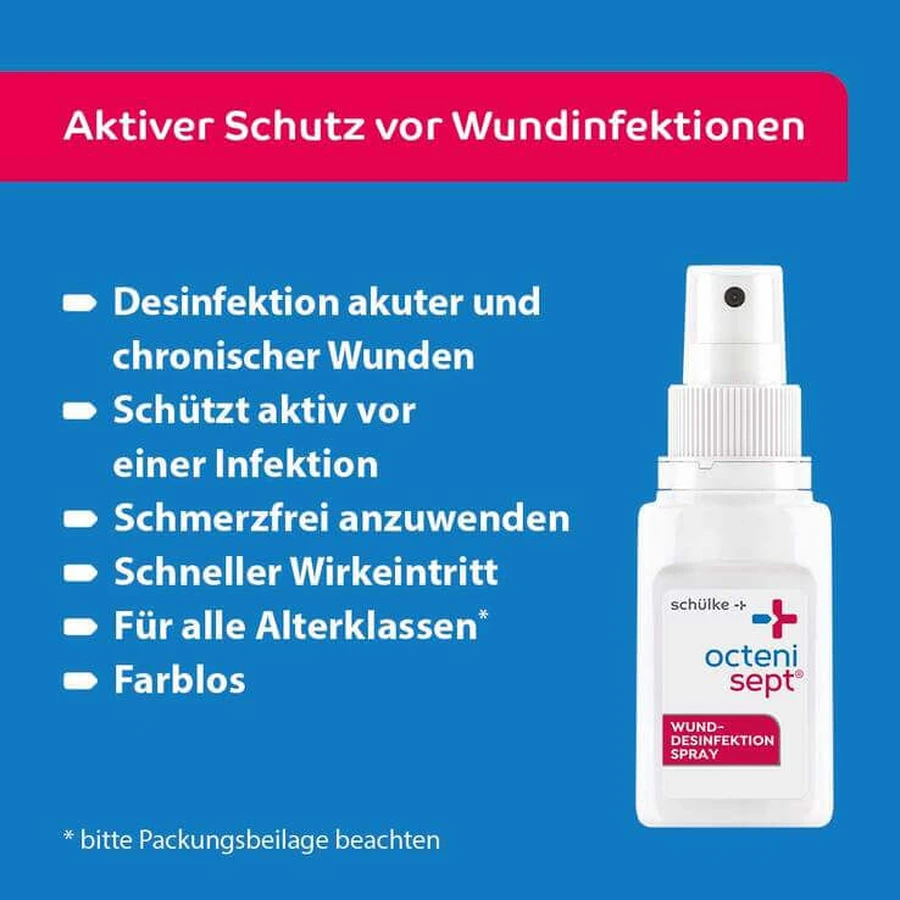 Octenisept Wund-Desinfektion Spray mit Sprühpumpe, 250 ml Lösung