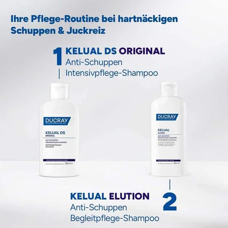 Ducray Kelual DS Anti-Dandruff Shampoo, 2 x 100 ml Shampoo