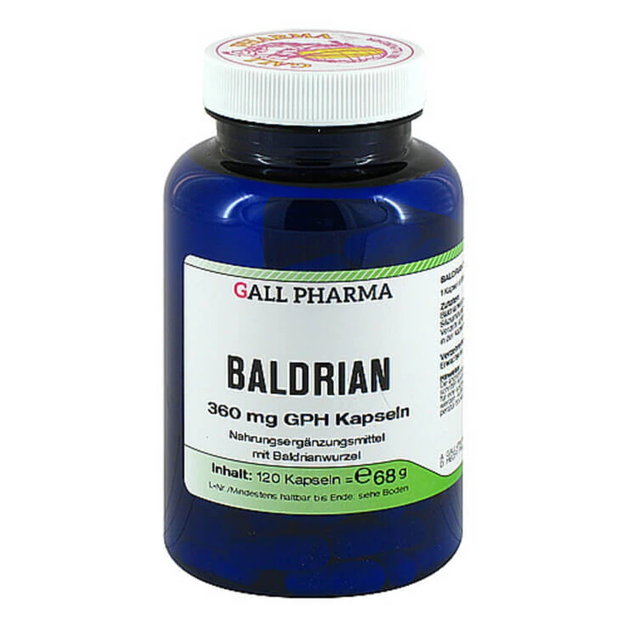 Valerian 360 mg GPH Capsules, 60 capsules