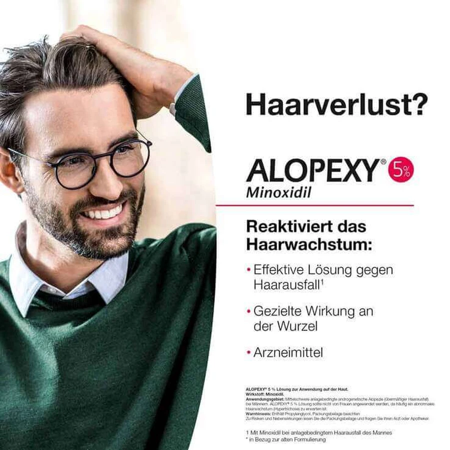 Alopexy 5% oplossing, 6 x 60 ml oplossing