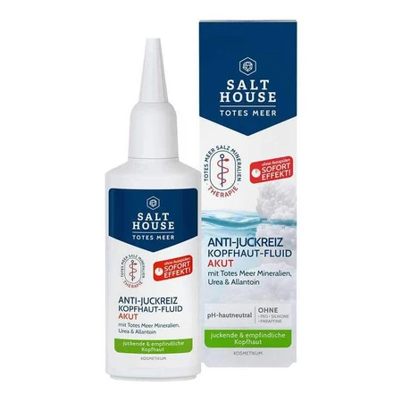 Salthouse Marea Moartă – Fluid anti-mâncărime pentru scalp, tratament de urgență, 75 ml lichid