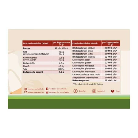 For You Gut Flora Complex w proszku, 150 g proszku: ceny i cechy