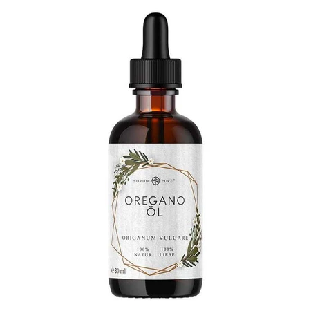 Huile d'origan pure nordique végétalienne à 80 % de carvacrol, 30 ml