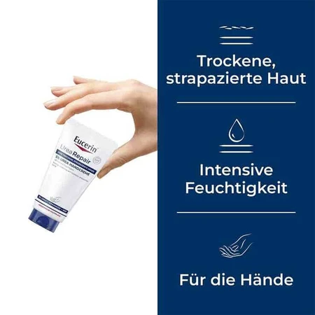 Crema de manos Eucerin Urearepair al 5 %, 2 x 75 ml