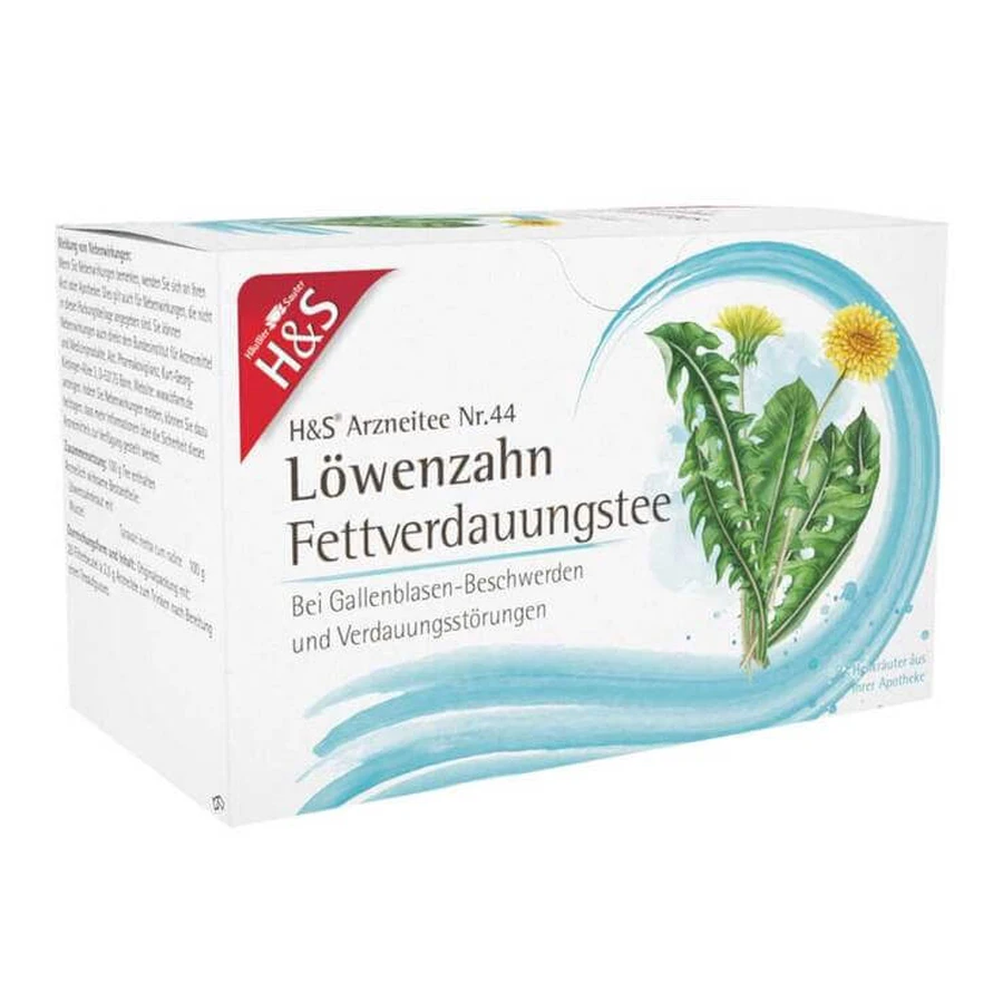 H&S Dandelion-filterzakjes, 20 filterzakjes van 2,0 g