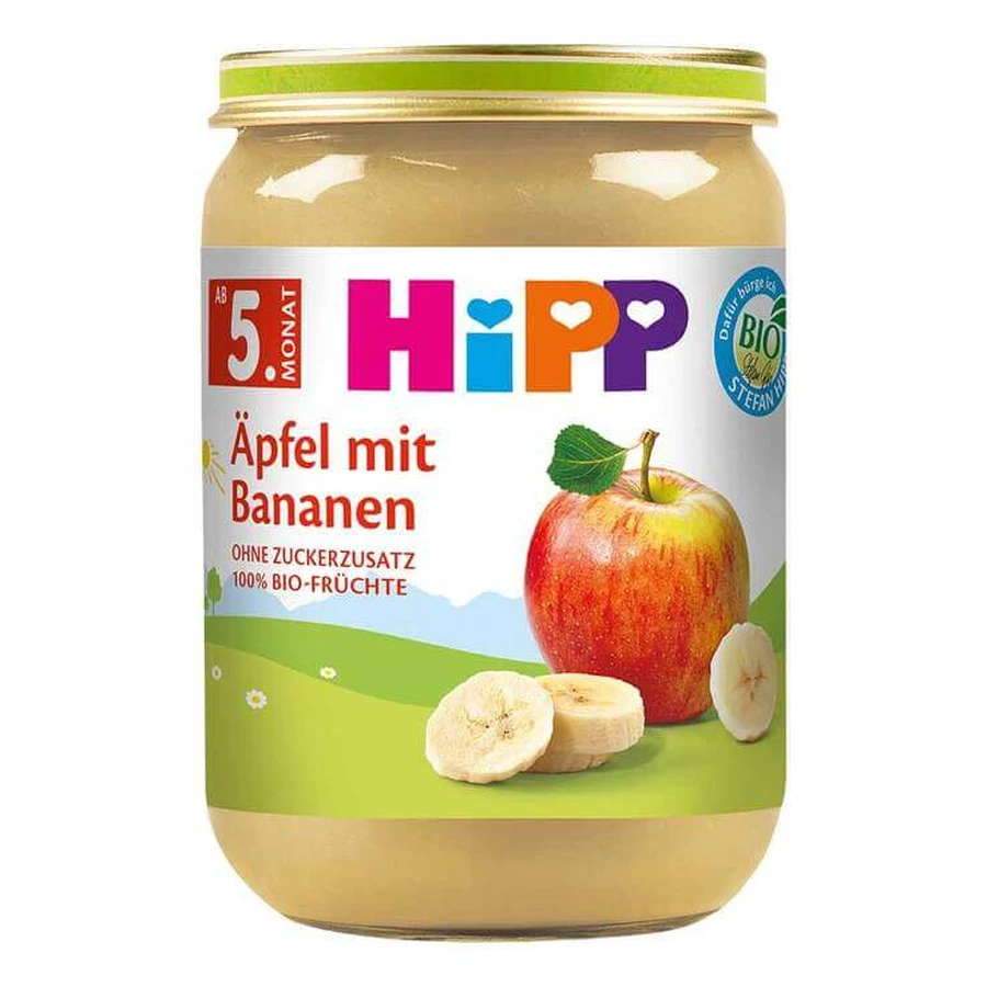 Hipp Fruits: Appels met bananen, 190 g, ongezoet