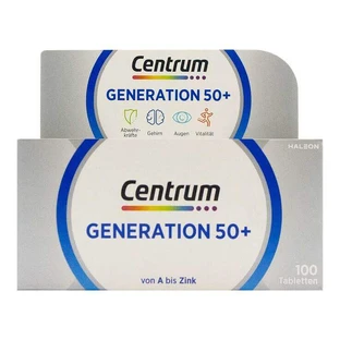 Centrum Gen.50 + A-Zinc + Floraglo Caplets, 100 tabletek