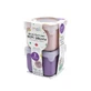 Set of 2 Silicone Containers, Pink and Purple, Melii