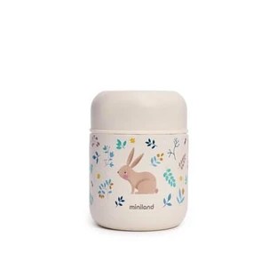 Biberón térmico para alimentos sólidos, 280 ml, Mini Rabbit, Miniland