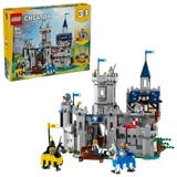 Castillo medieval con caballos y caballeros, a partir de 9 años, 31168, 1.371 piezas, Lego Creator 3 en 1